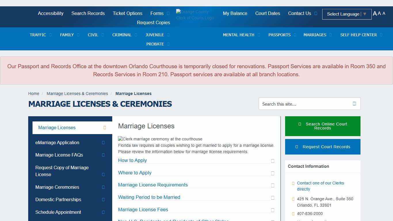 My Orange Clerk Home