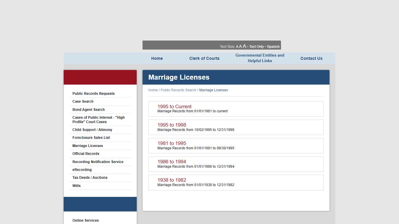 Marriage Licenses - Public Records Search - Brevard County, Florida - Clerk of the Court